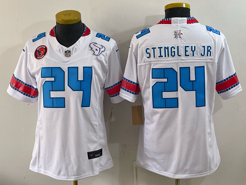 Women Houston Texans #24 Stingley Jr white 2026 Nike NFL Jersey 091502